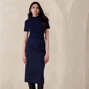 NWT Banana Republic NORA STRETCH-PONTE PENCIL SKIRT XS